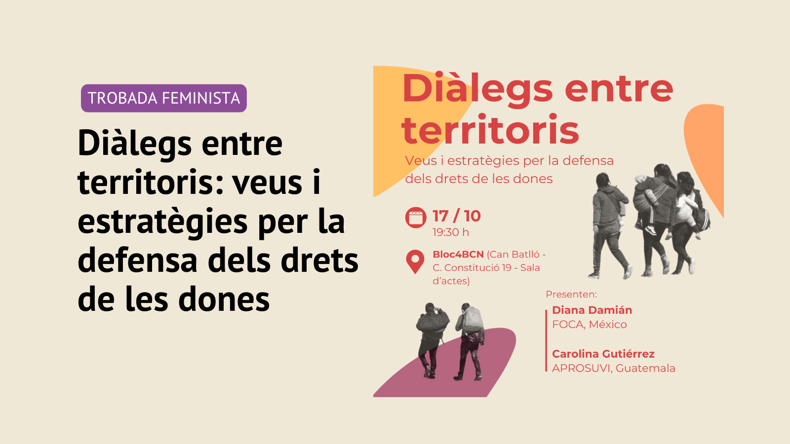 'Diàlegs entre territoris: veus i estratègies per a la defensa dels drets de les dones