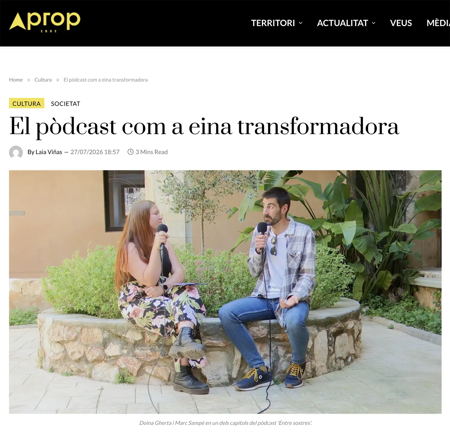 El podcast de Acogidas Feministas en Aprop Ebre